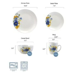 Rhea 16 Piece Dinnerware Set, Service For 4 21 Rhea 16 Piece Dinnerware Set, Service For 4 -Kitchen Supplies Shop rhea 16 piece dinnerware set service for 4 5287313 10