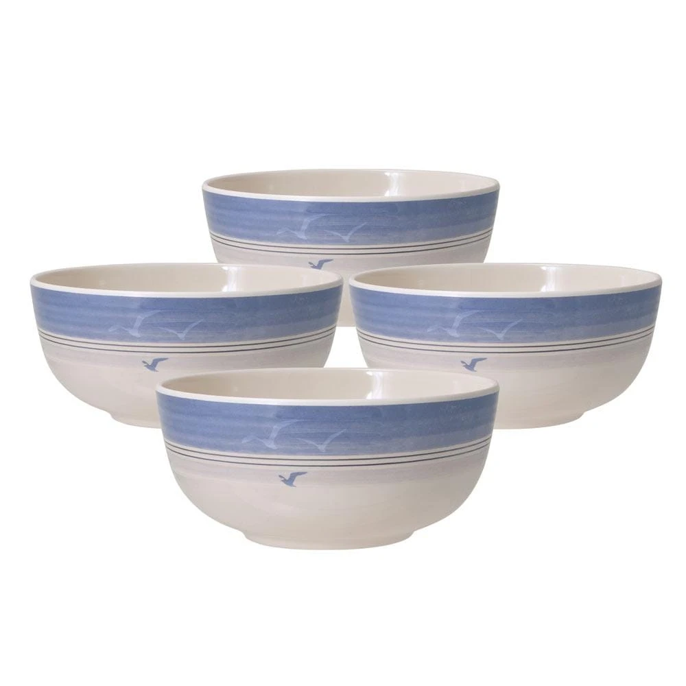 Rio Beach House Set Of 4 Outdoor Melamine Cereal Bowls 3 Rio Beach House Set Of 4 Outdoor Melamine Cereal Bowls