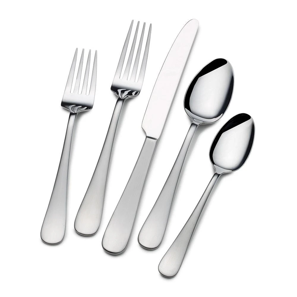 Satin Symmetry 20 Piece Flatware Set, Service For 4 3 Satin Symmetry 20 Piece Flatware Set, Service For 4