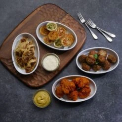 Burrito Set Of 4 Small Oval Bowls -Kitchen Supplies Shop set of 4 fruit size white burrito bowls 5290218 4