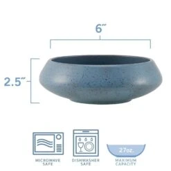 Modern Set Of 6 Speckled Bowls, Assorted -Kitchen Supplies Shop set of 6 modern speckled bowls assorted 5282089 6