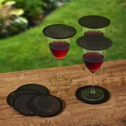 Set Of 8 Drink Covers And Coasters -Kitchen Supplies Shop set of 8 drink cover and coaster 5277216 2