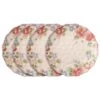 Tea Rose Set Of 4 Outdoor Melamine Dinner Plates 1 Tea Rose Set Of 4 Outdoor Melamine Dinner Plates -Kitchen Supplies Shop tea rose set of 4 melamine dinner plates K45205472 1