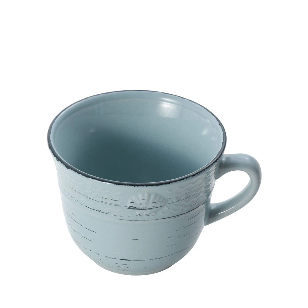 Trellis Coastal Teal Set Of 4 Mugs 4 Trellis Coastal Teal Set Of 4 Mugs - Image 2