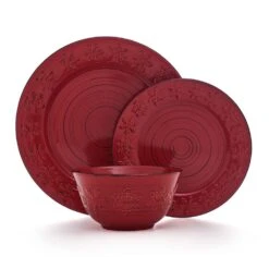 Trellis Snowflakes 12 Piece Dinnerware Set, Service For 4 -Kitchen Supplies Shop trellis snowflakes 12 piece dinnerware set service for 4 5296749 9