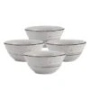Trellis White Set Of 4 Fruit Bowls -Kitchen Supplies Shop trellis white set of 4 fruit bowls K45236949 1