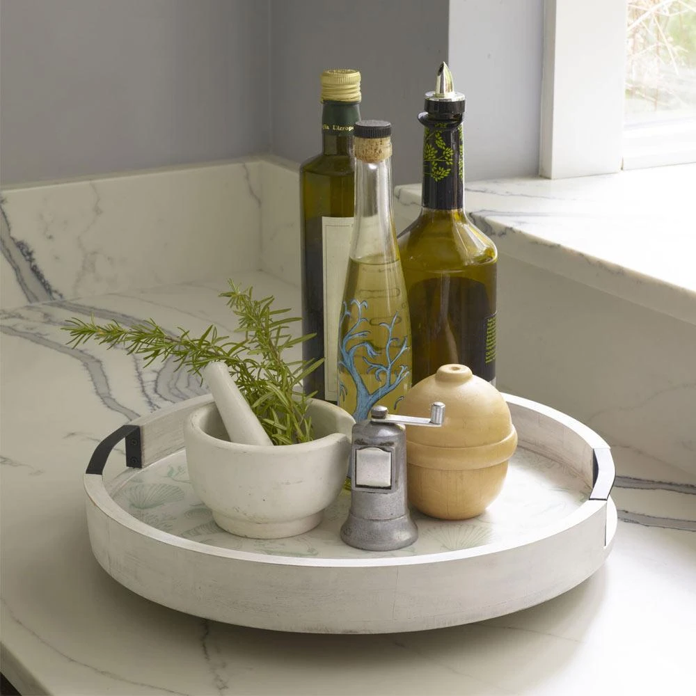 Venice Lazy Susan Turntable Platter, 16 Inch 3 Venice Lazy Susan Turntable Platter, 16 Inch - Image 2