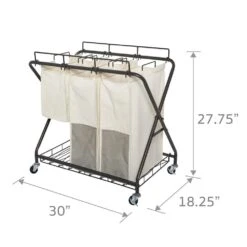 Verona Laundry Hamper And Sorter Cart -Kitchen Supplies Shop verona laundry hamper and sorter cart 5276990 6