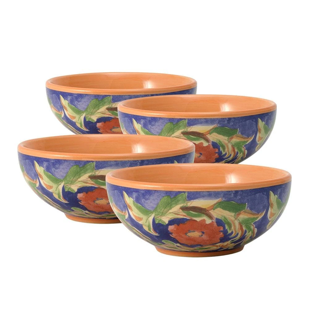 Villa Della Luna® Set Of 4 Fleur Soup Or Cereal Bowls 3 Villa Della Luna® Set Of 4 Fleur Soup Or Cereal Bowls