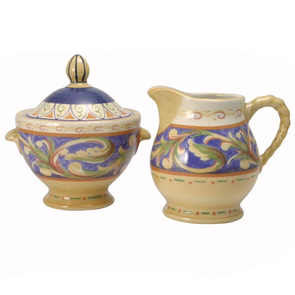 Villa Della Luna® Sugar Bowl And Creamer Set 3 Villa Della Luna® Sugar Bowl And Creamer Set