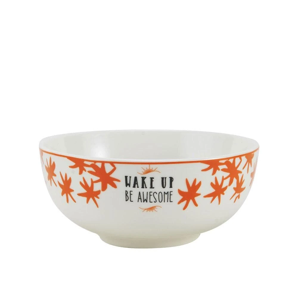 Wake Up Be Awesome Soup Cereal Bowl 3 Wake Up Be Awesome Soup Cereal Bowl