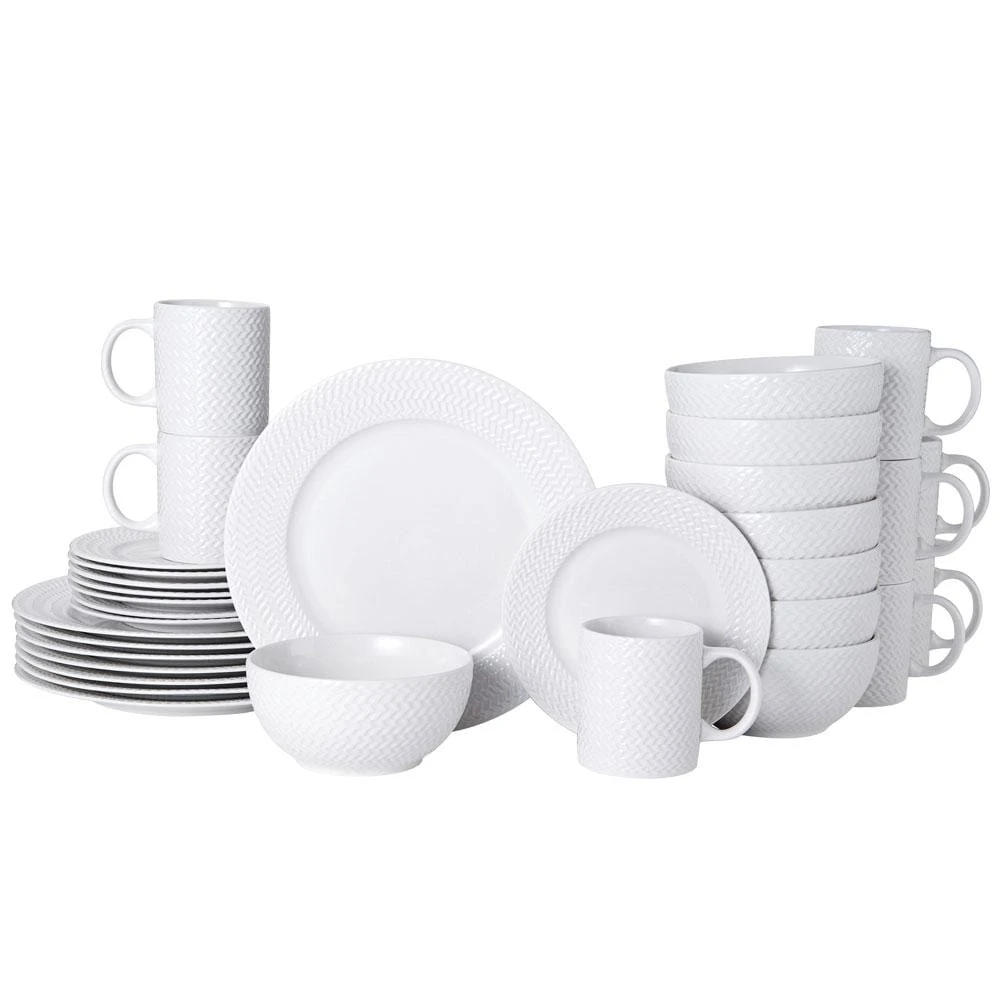 Winston 32 Piece Dinnerware Set, Service For 8 3 Winston 32 Piece Dinnerware Set, Service For 8