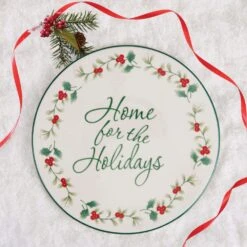 Winterberry® Home For The Holidays Trivet -Kitchen Supplies Shop winterberry home for the holidays round trivet 5286403 2