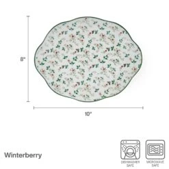 Winterberry® Set Of 2 Holly Serving Platters -Kitchen Supplies Shop winterberry set of 2 holly serving platters 5295772 4