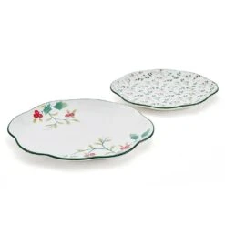 Winterberry® Set Of 2 Holly Serving Platters -Kitchen Supplies Shop winterberry set of 2 holly serving platters 5295772 7