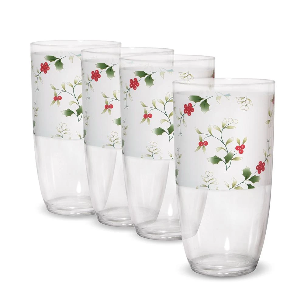 Winterberry® Set Of 4 Acrylic Tumblers 3 Winterberry® Set Of 4 Acrylic Tumblers
