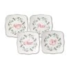 Winterberry® Set Of 4 Sentiments Square Appetizer Plates 1 Winterberry® Set Of 4 Sentiments Square Appetizer Plates -Kitchen Supplies Shop winterberry set of 4 sentiments square appetizer plates 5226893 1
