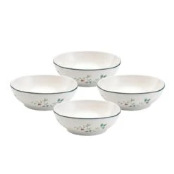 Winterberry® Set Of 4 Square Soup Cereal Bowls