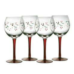Winterberry® Set Of 4 Wine Goblets